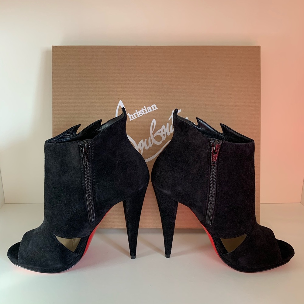 Louboutin flame 120 booties (36.5)